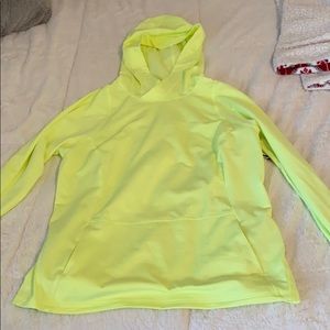 NWT neon yellow Fila hoodie